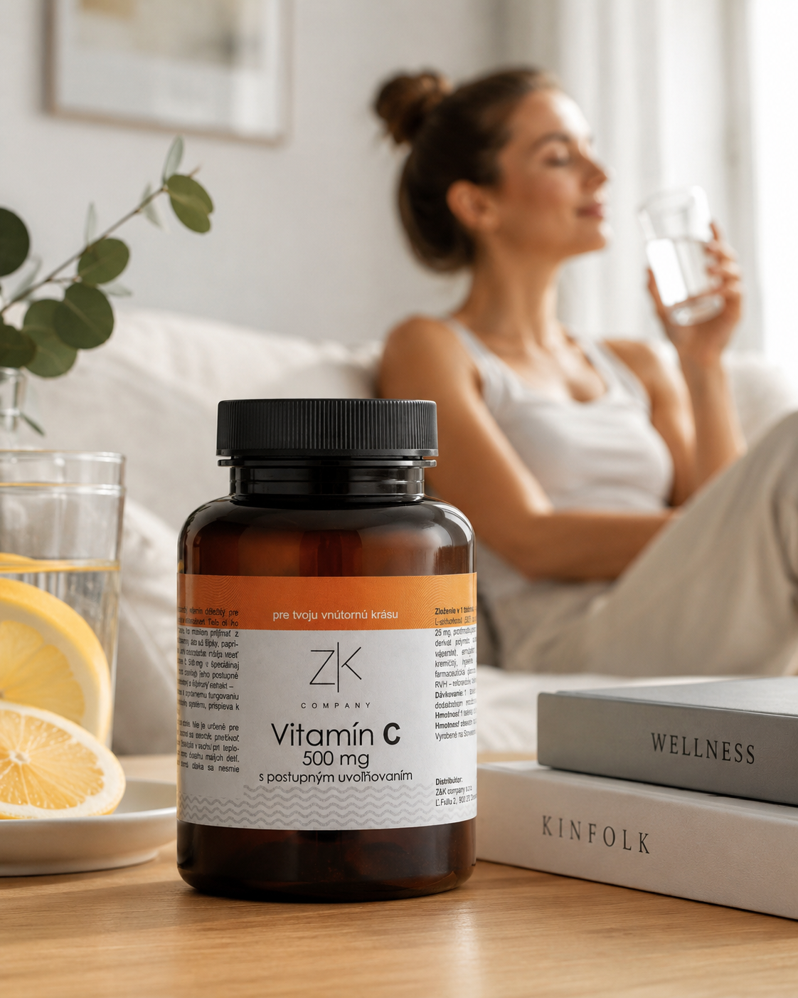 ZK Vitamín C 500 mg s postupným uvoľňovaním, šípkový extrakt 100 tbl