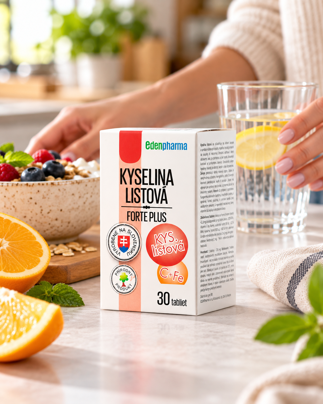Kyselina listová forte plus 30 tabliet
