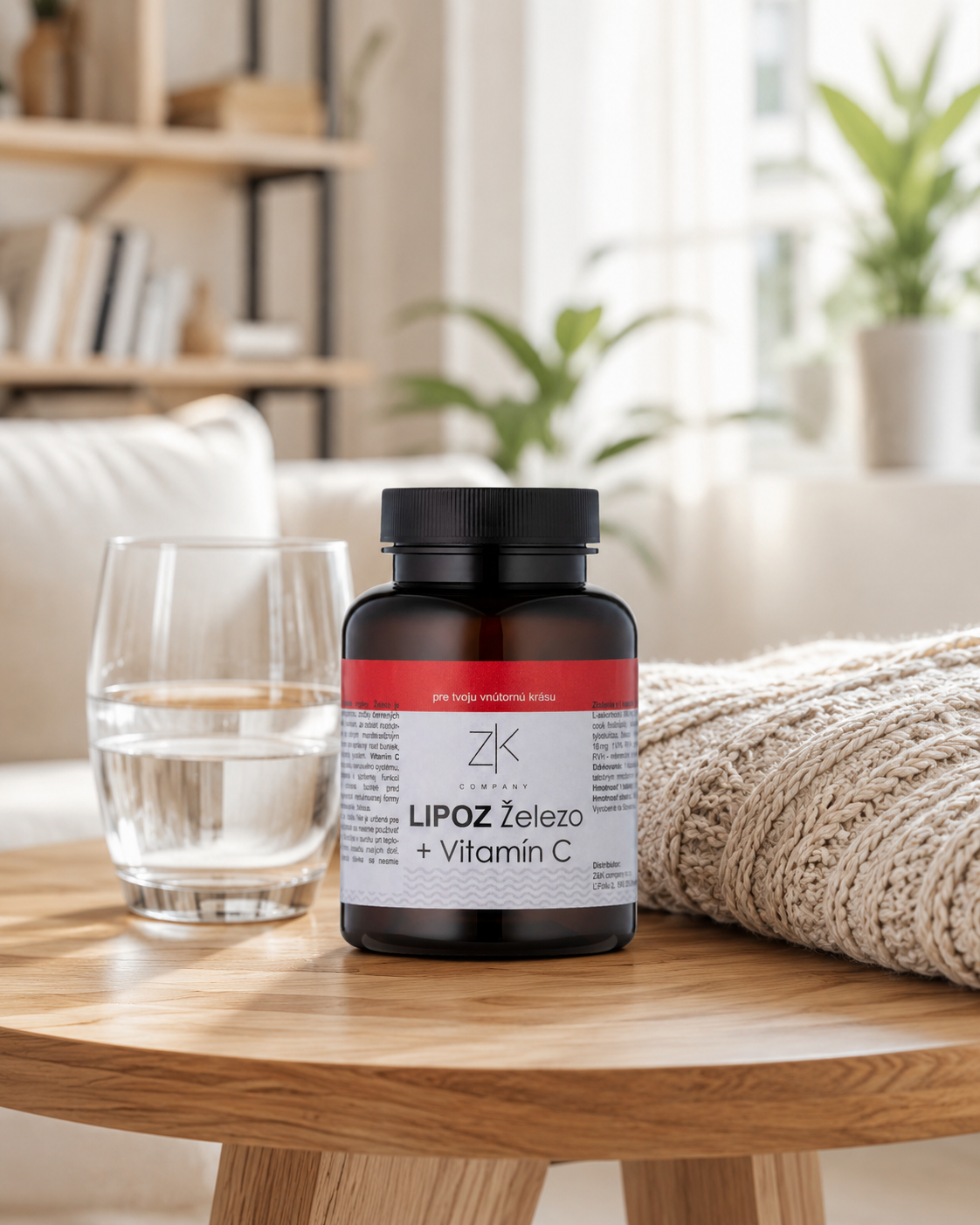 ZK LIPOZ Železo + Vitamín C 60 kapsúl