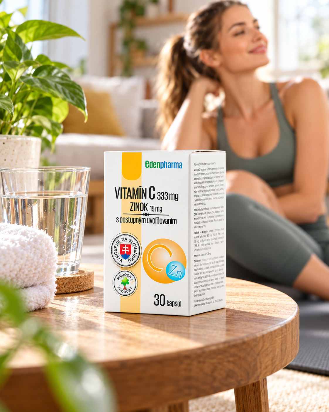 Vitamín C + Zinok s postupným uvoľňovaním 30 kapsúl