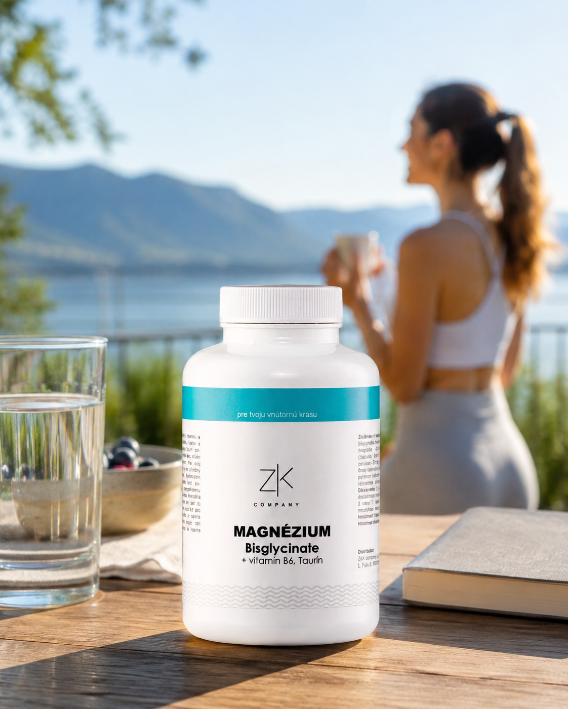 ZK MAGNÉZIUM Bisglycinate + vitamín B6, taurín 120 kapsúl
