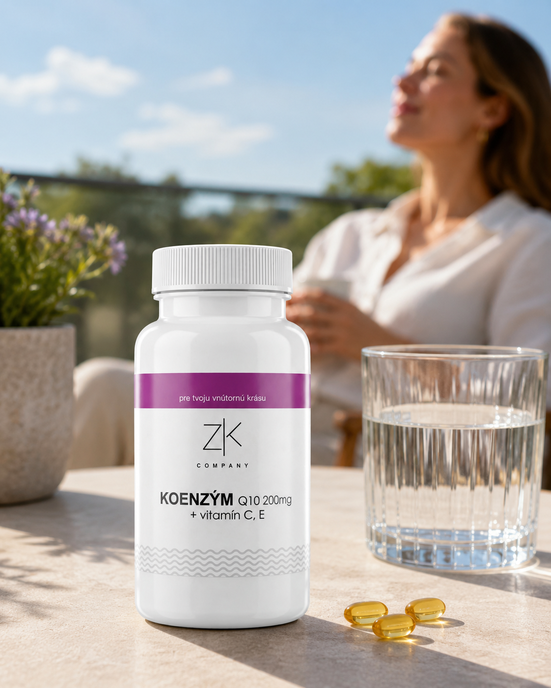ZK KOENZÝM Q10 200 mg + vitamín C, E 60 kapsúl