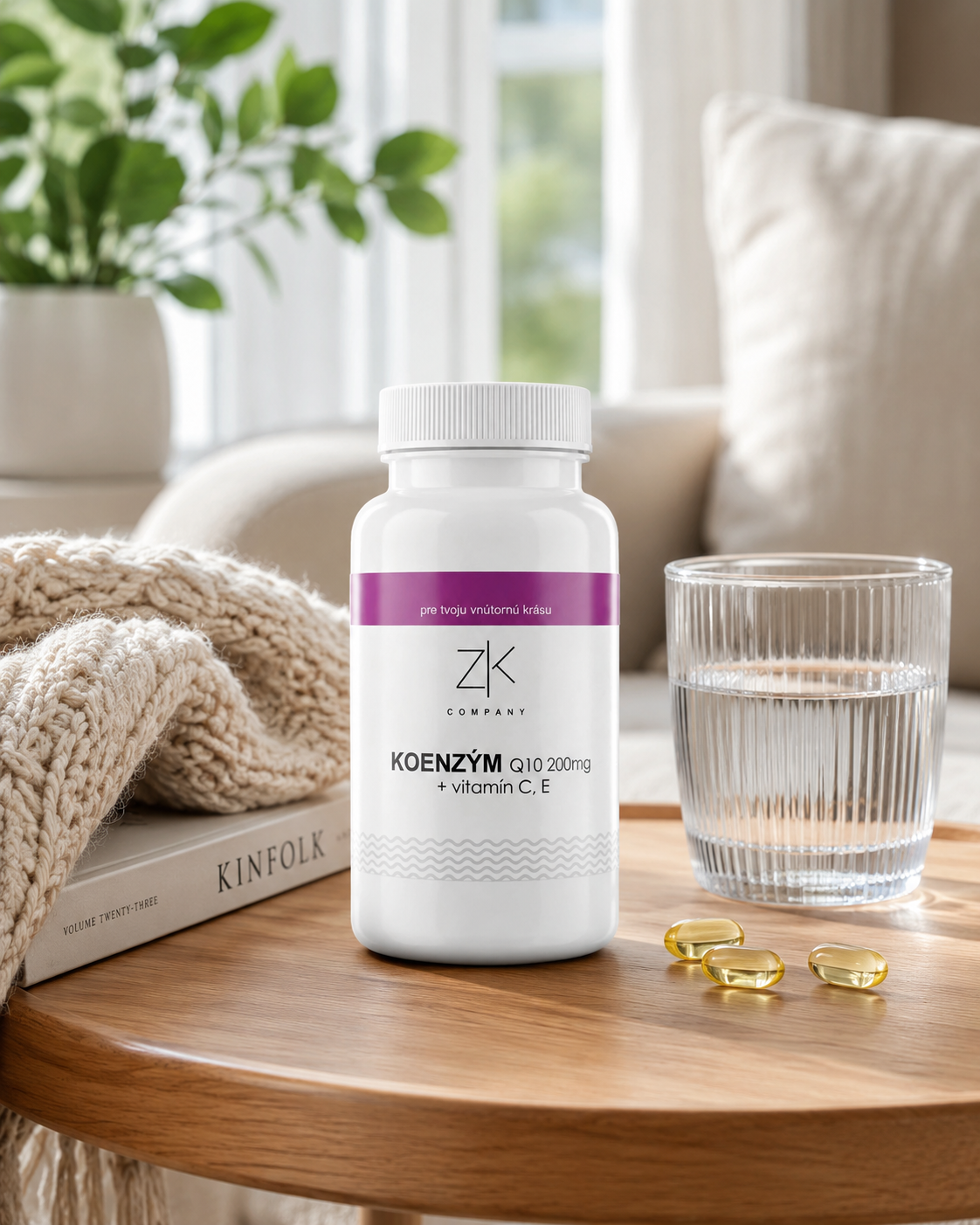ZK KOENZÝM Q10 200 mg + vitamín C, E 60 kapsúl