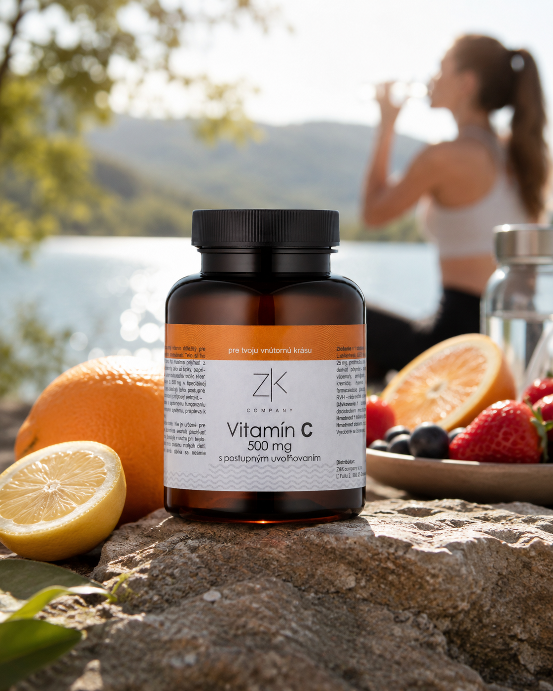 ZK Vitamín C 500 mg s postupným uvoľňovaním, šípkový extrakt 100 tbl