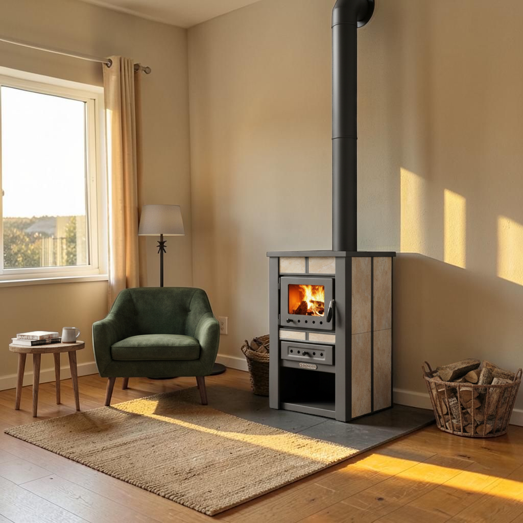 PRO-TERMO Krbová kamna ALPINA CERAMIC - béžová