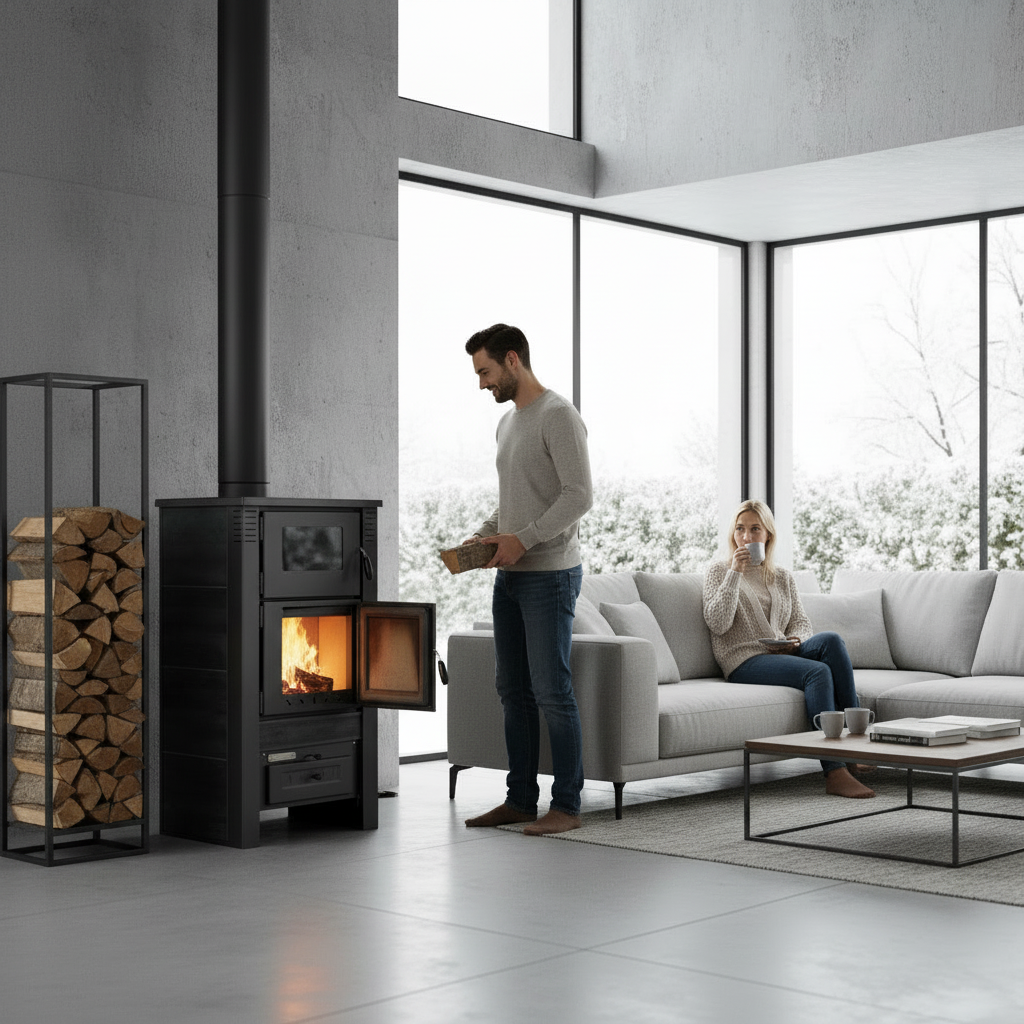 PRO-TERMO Krbová kamna TAURUS CERAMIC - černá