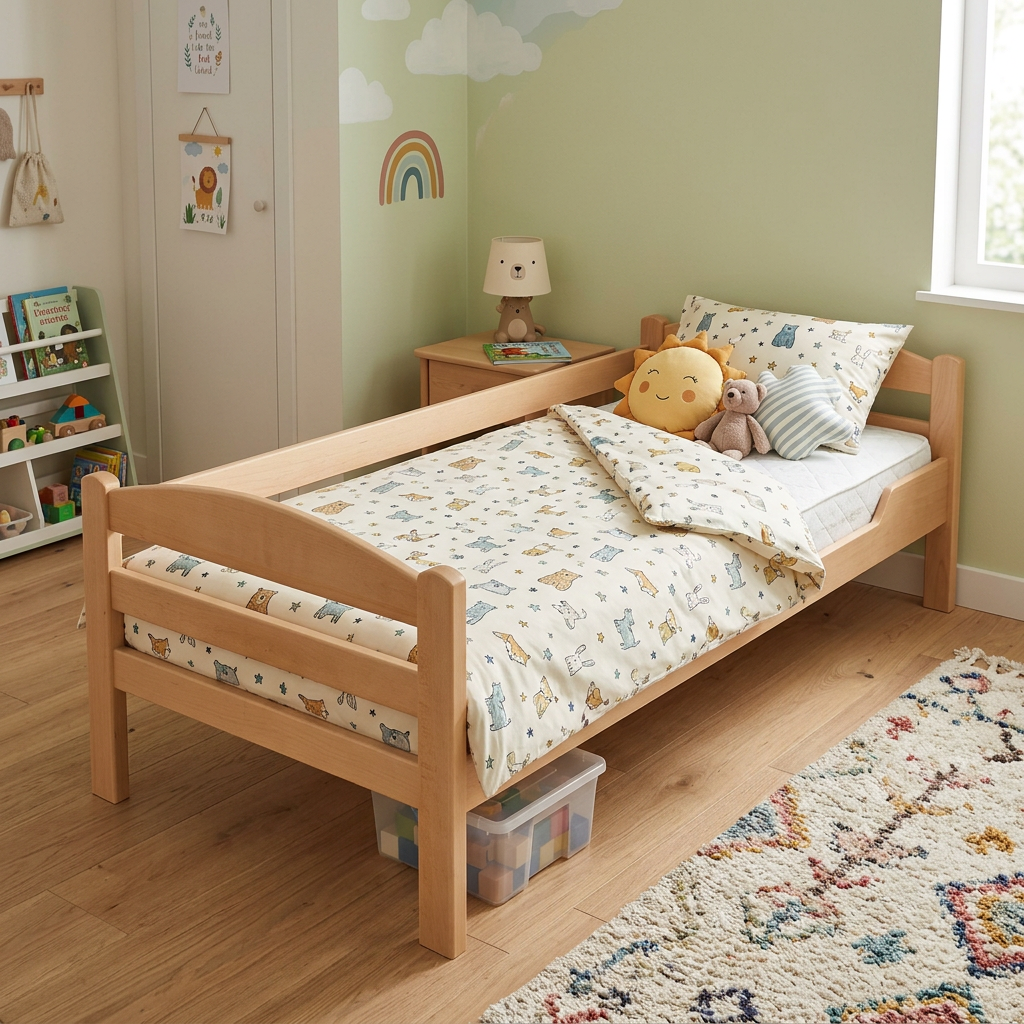 Postel z masivu K1 SOFA 90 - buk