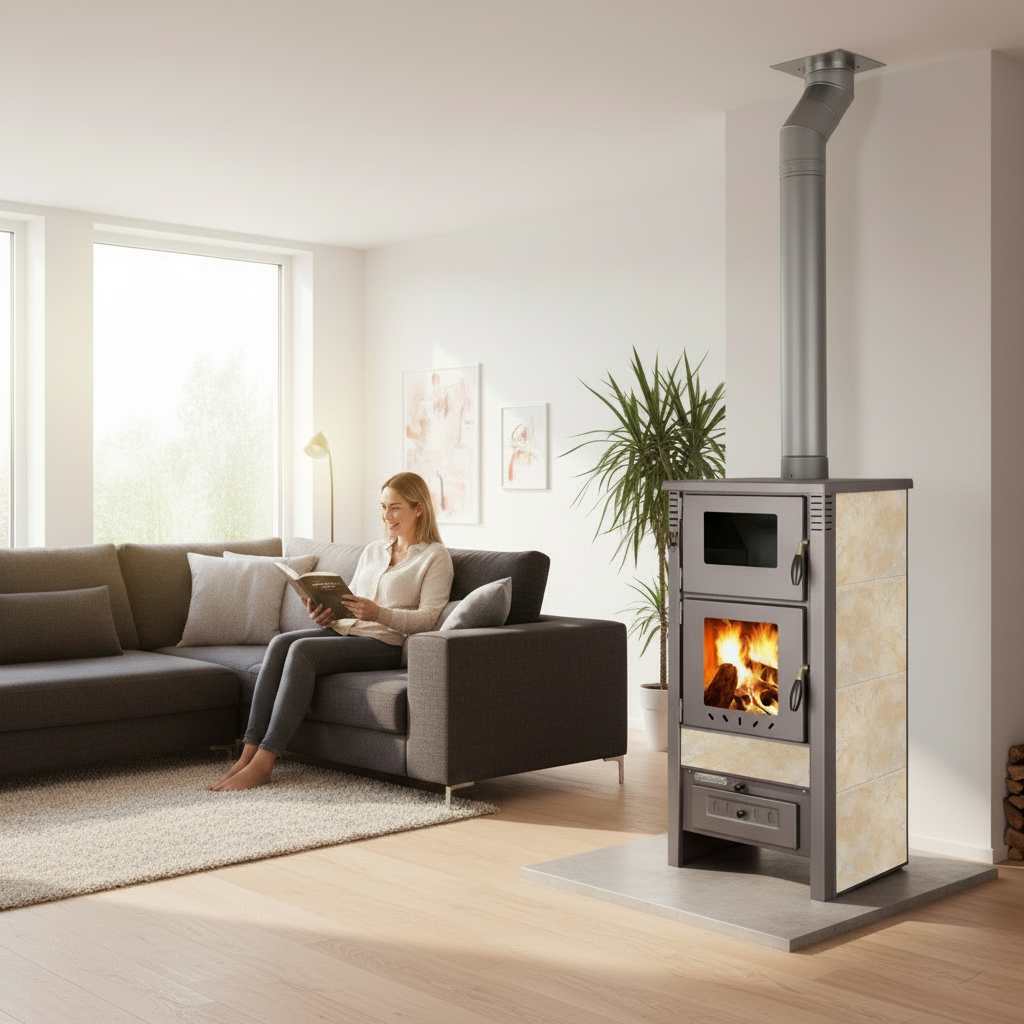 PRO-TERMO Krbová kamna TAURUS CERAMIC - béžová
