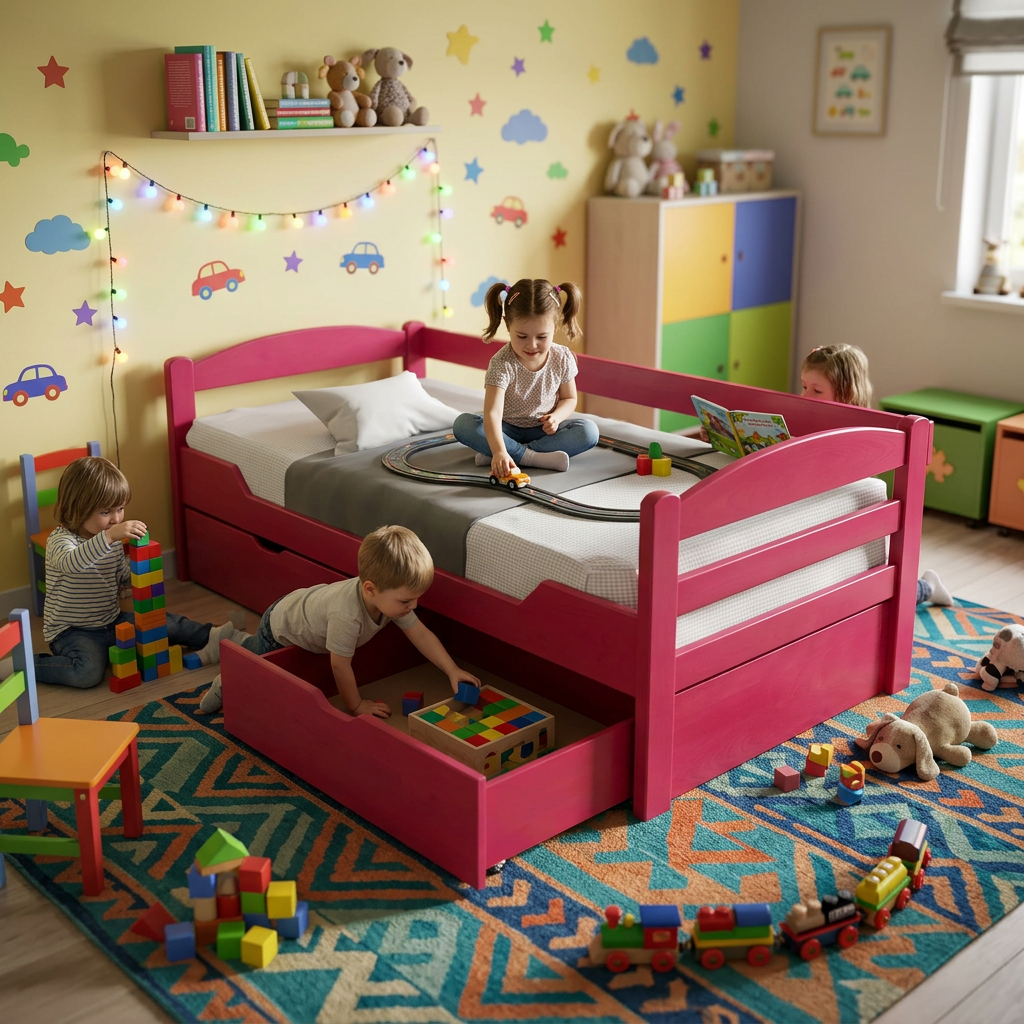 Postel z masivu K1 SOFA 90 - buk