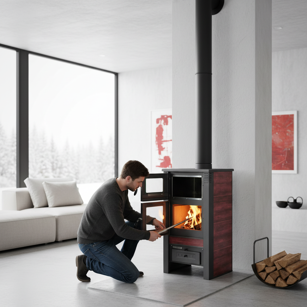PRO-TERMO Krbová kamna TAURUS CERAMIC - červená