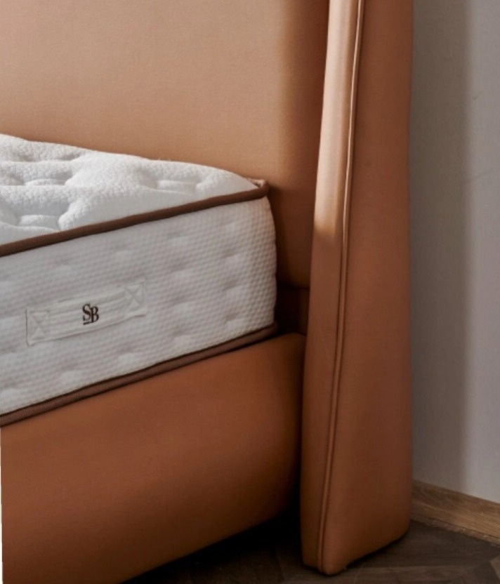 Čalouněná postel NOX - hnědá