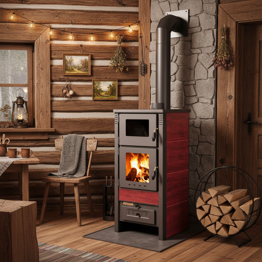 PRO-TERMO Krbová kamna TAURUS CERAMIC - červená