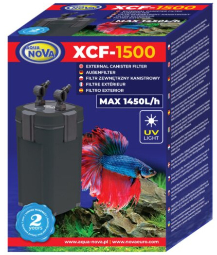 AQUA NOVA Vnější filtr XCF-1500 s UV lampou