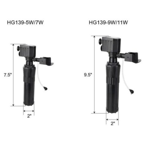 Hygger HG139-7W vnútorný filter s UV lampa