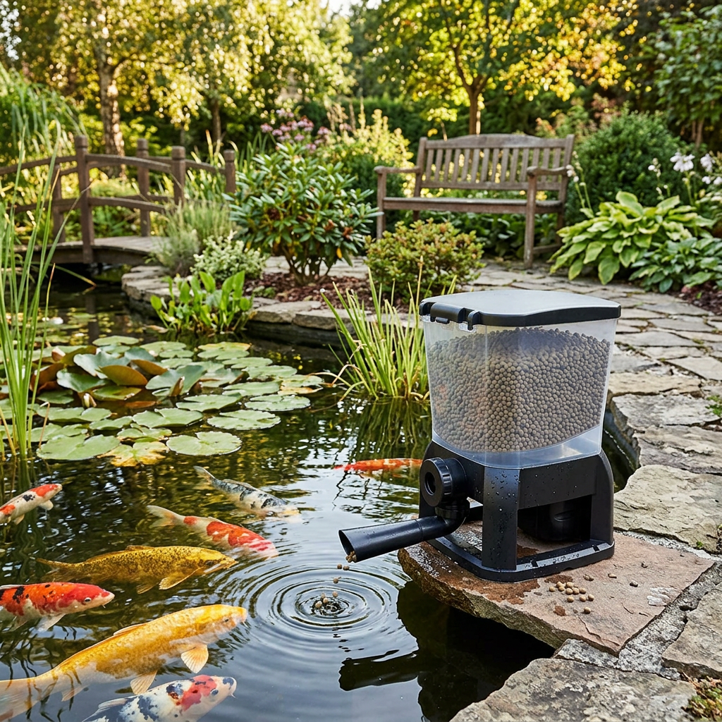 Automatické krmítko jezírkové AQUA NOVA SMART (10l)