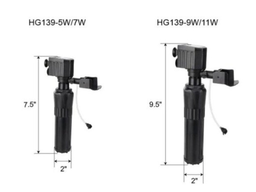 Hygger HG139-11W vnútorný filter s UV lampa