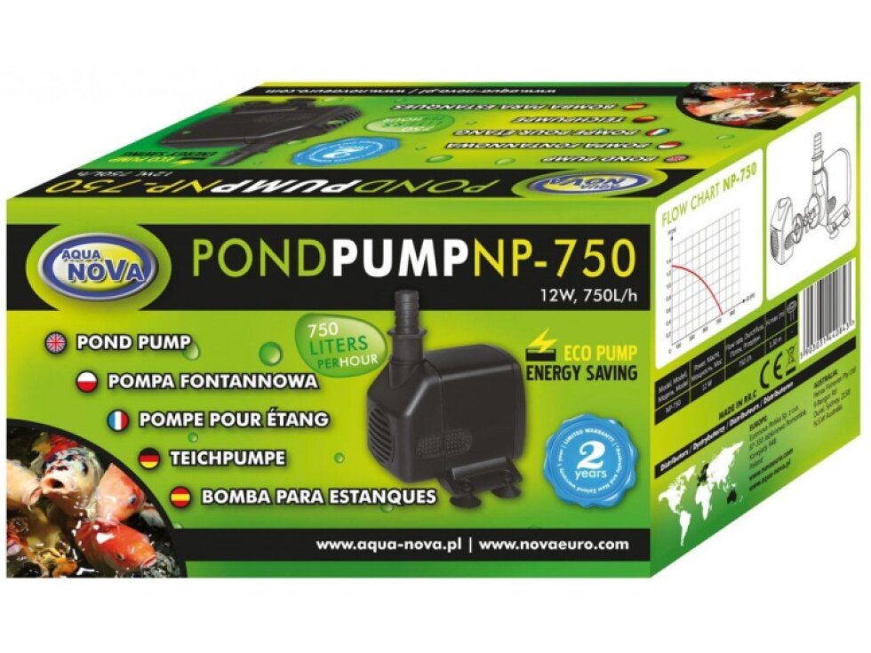 AQUA NOVA Fontánové čerpadlo NP-750