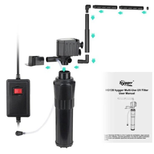 Hygger HG139-11W vnútornáí filtr s UV lampou