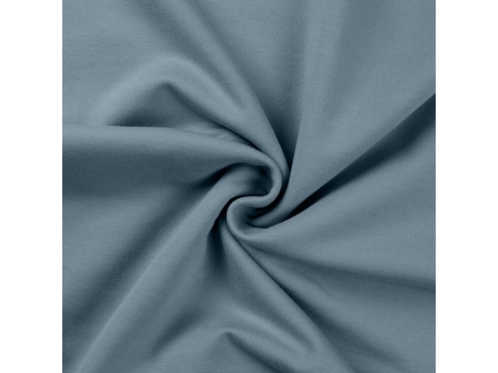 Jednobarevná teplákovina 235g - Staromodrá