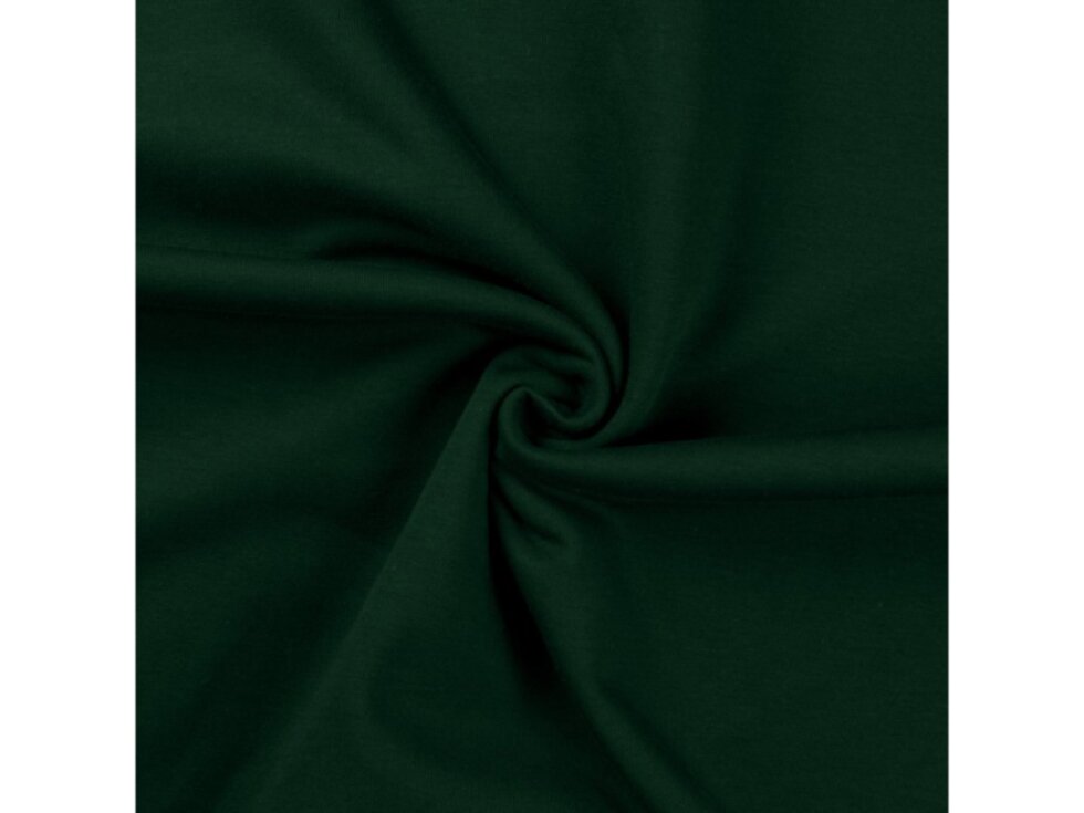 Jednobarevná teplákovina 235g - Tmavě zelená