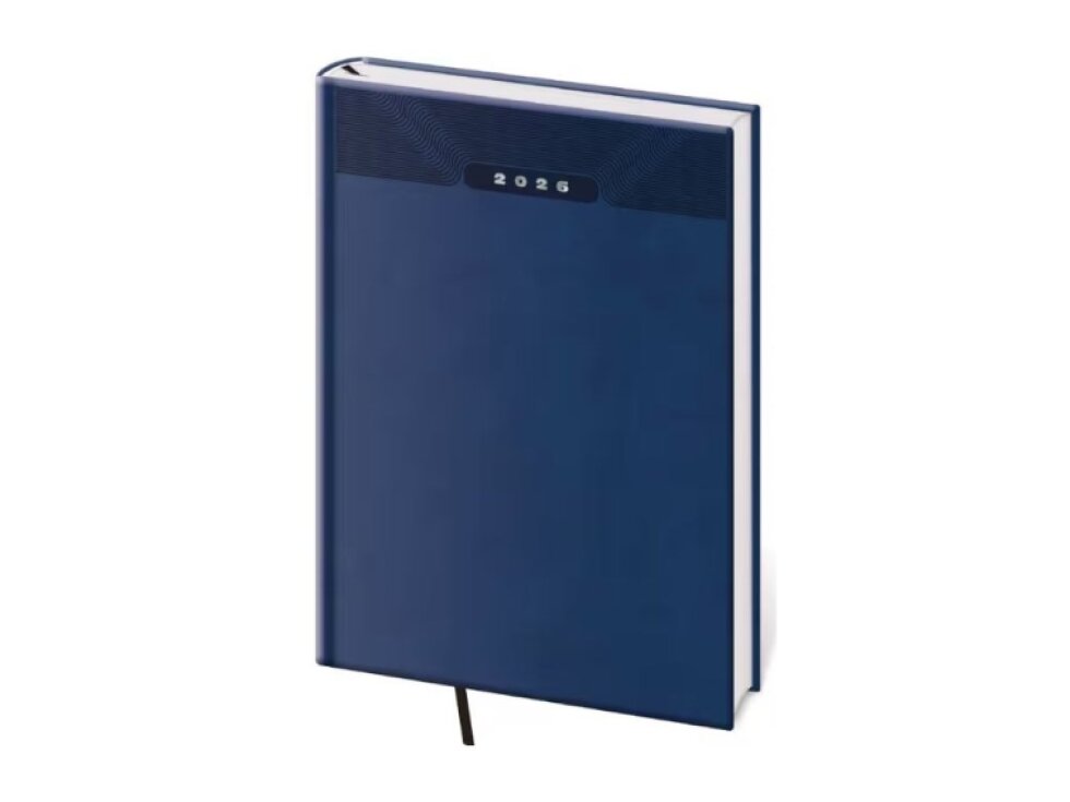 Týdenní diář A5 Print Classic modrý
