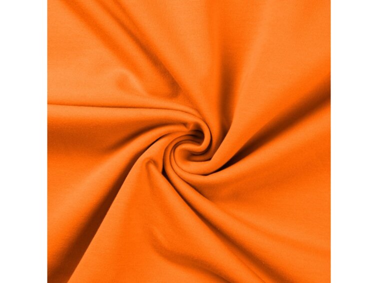 Jednobarevná teplákovina 235g - Oranžová