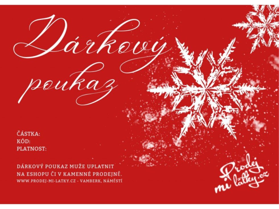 Dárkový poukaz - Krásné Vánoce