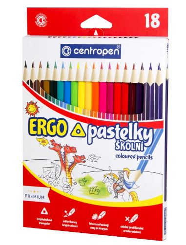 Centropen - Pastelky ERGO - 18 ks