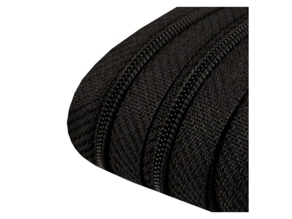 Nekonečný zip - spirálový 3mm, černá