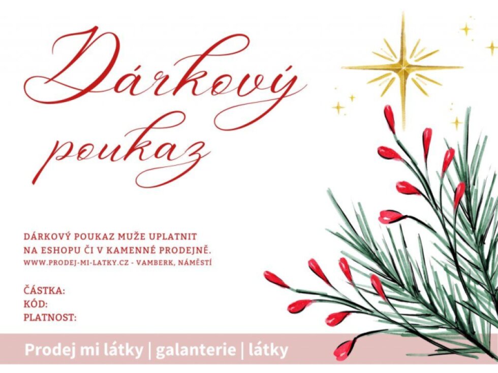 Dárkový poukaz - Krásné Vánoce