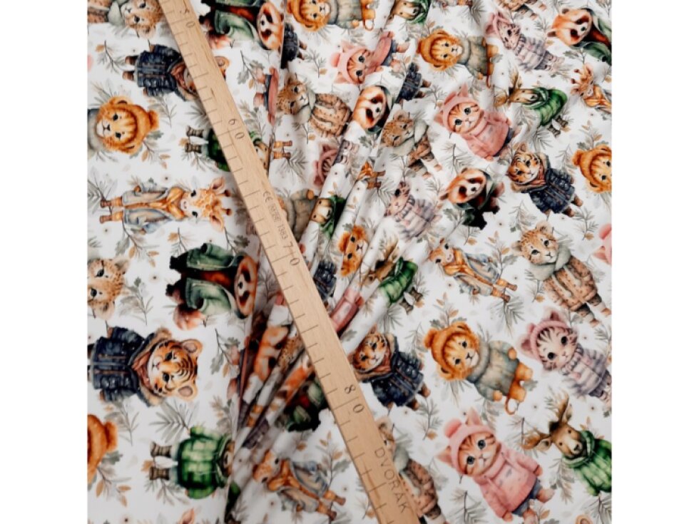 Teplákovina - Zvířecí kamarádi š. 180