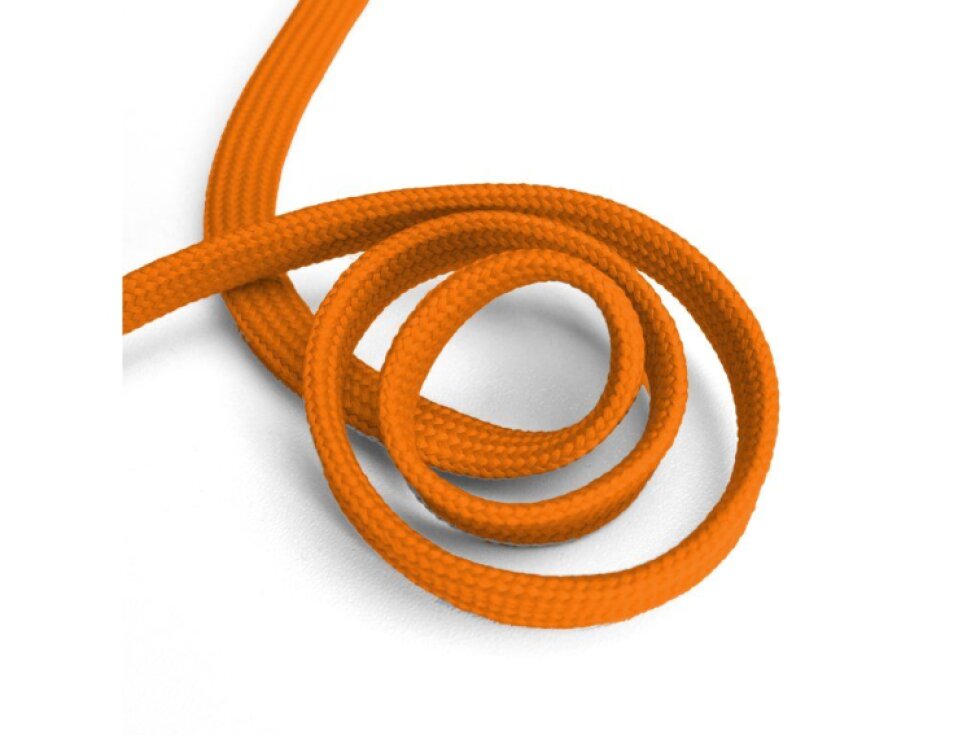 Oděvní šňůra plochá, 10mm - oranžová