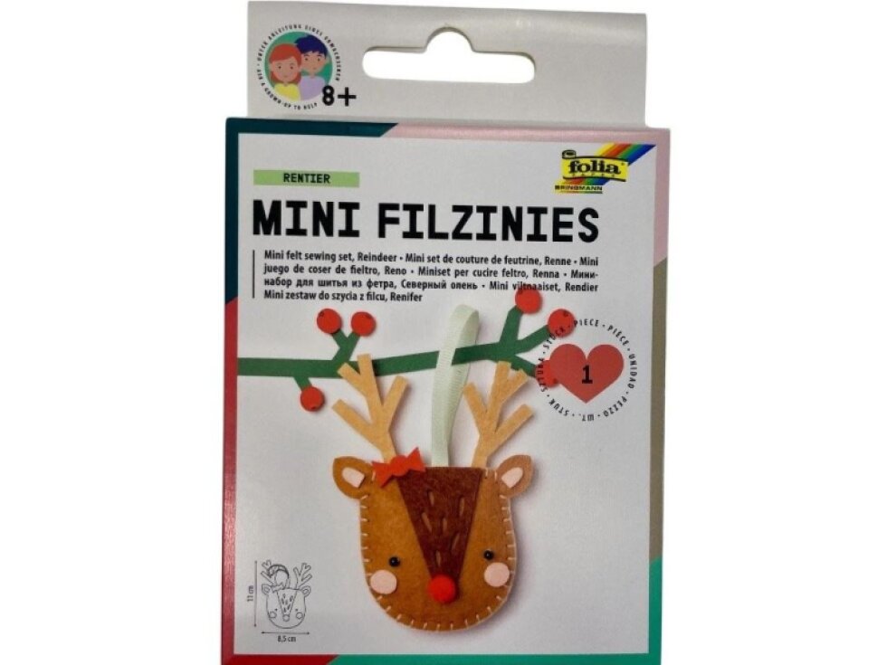 Mini šití filc Vánoční sob