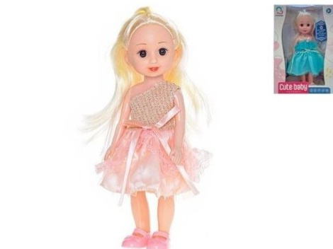 Panenka módní 25,5cm třpytivé šaty