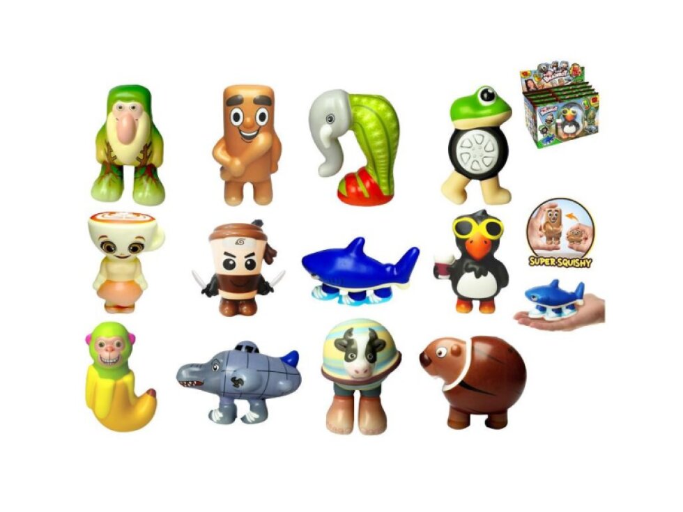 Brainrot PuffUps Squishy 10–12 cm – překvapení v sáčku (12 druhů)