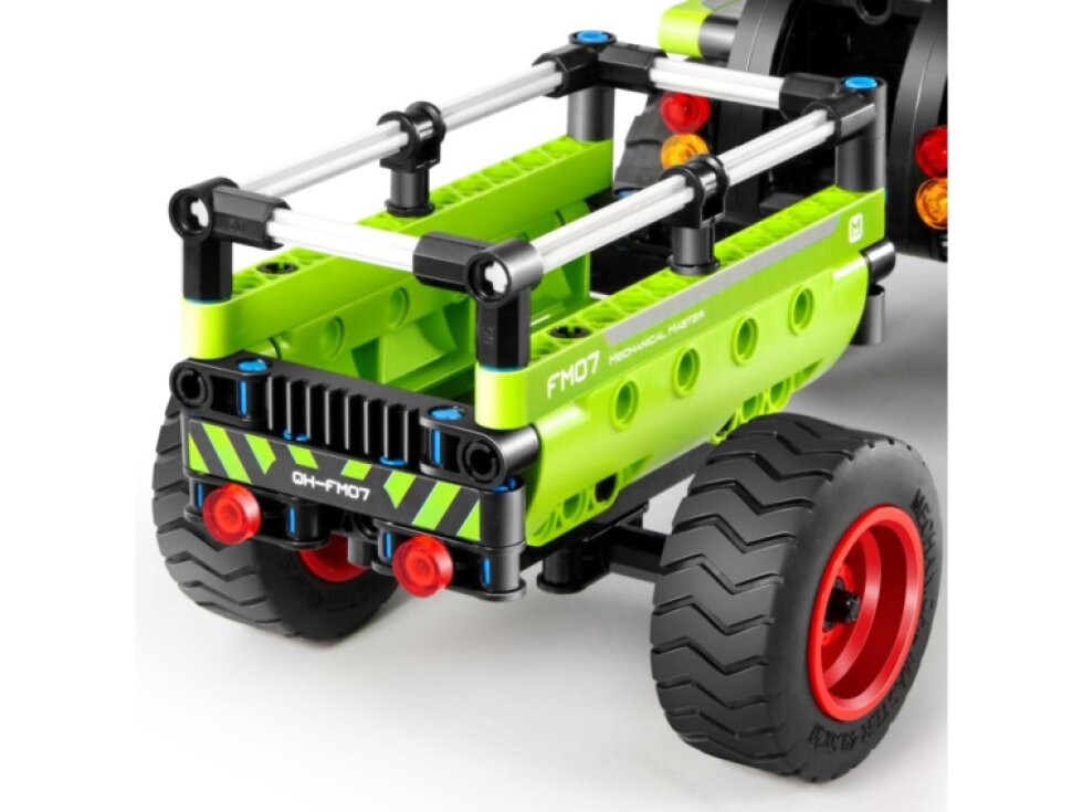 Stavebnice iM.MASTER traktor/traktor s valníkem 2v1 plast 346 dílků