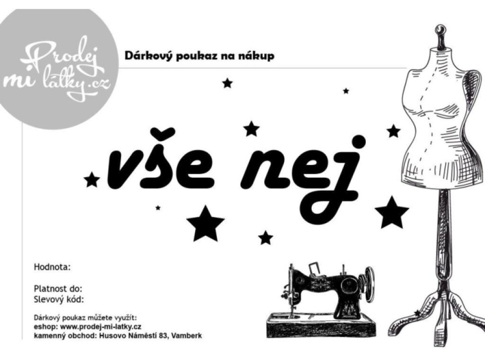 Dárkový poukaz - Vše nej