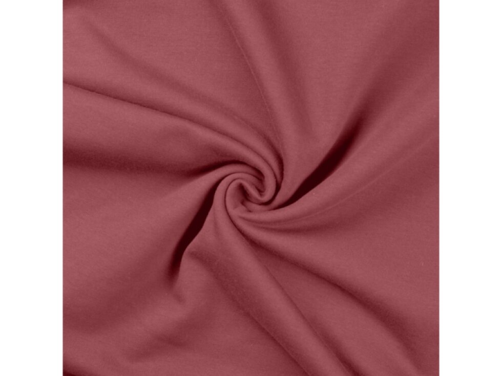 Jednobarevná teplákovina 235g - Starorůžová