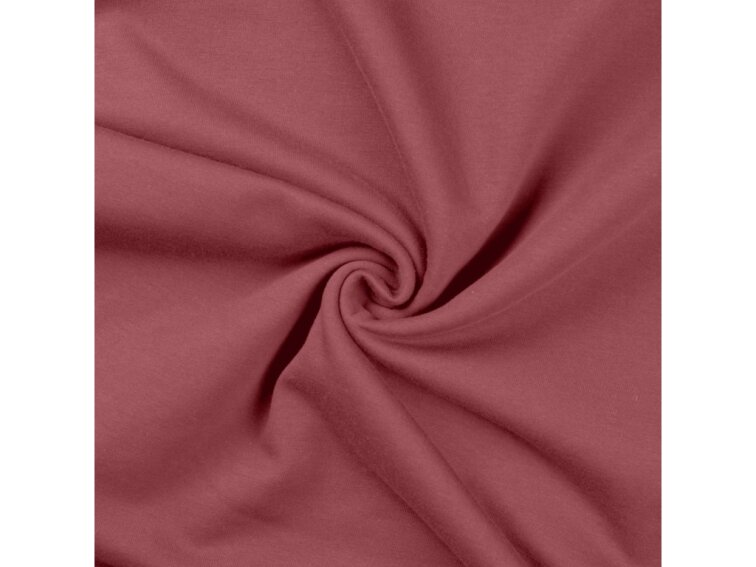 Jednobarevná teplákovina 235g - Starorůžová