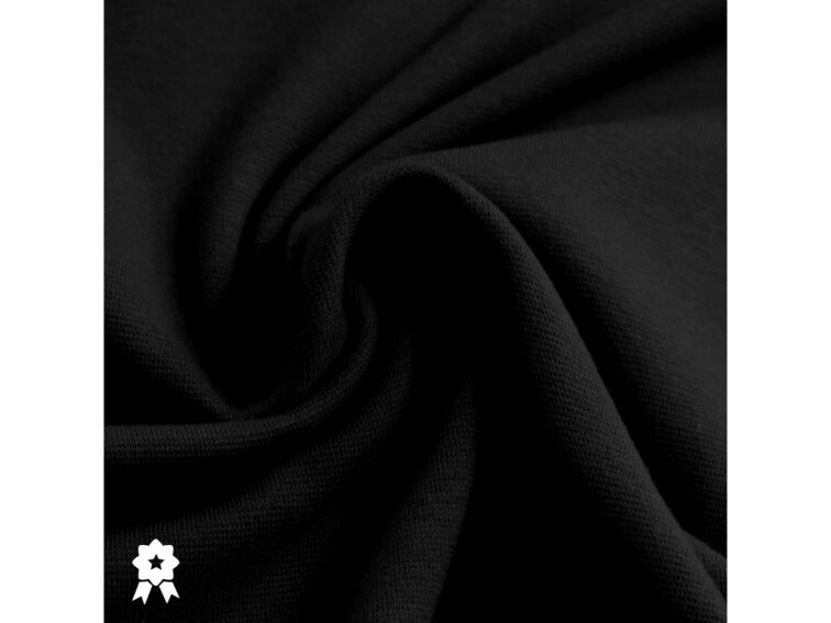 Bavlněný náplet hladký 250g - Černá