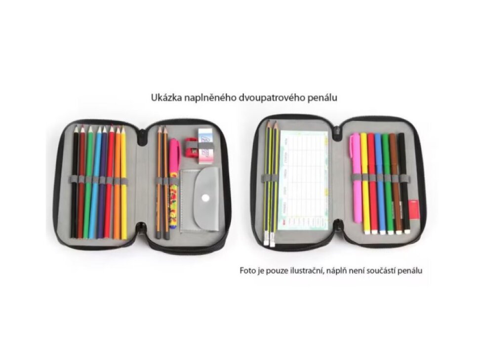 Školní penál 2-ZIP - Cute girl