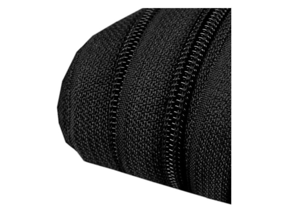Nekonečný zip - spirálový 5mm, černá
