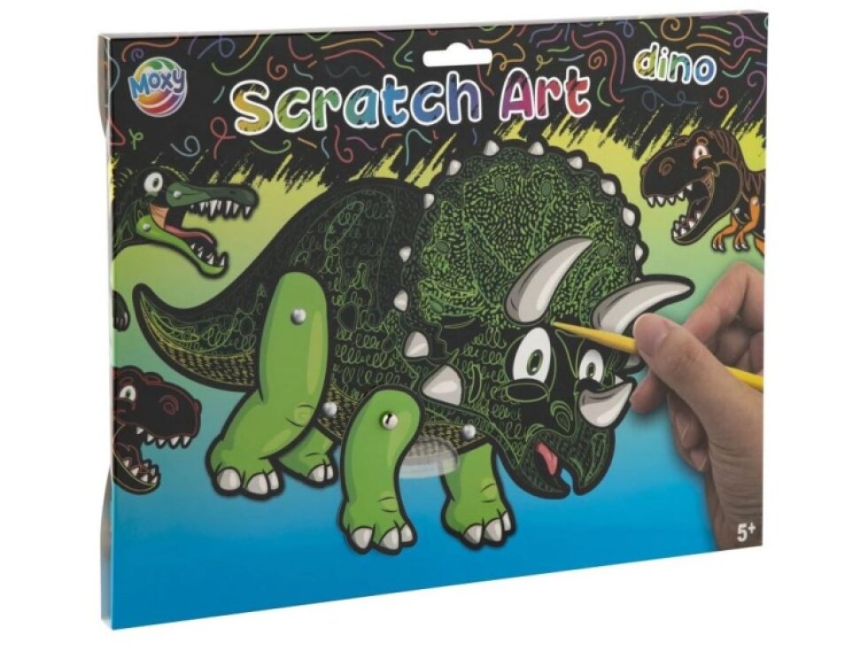 Škrabací obrázky - dinosauři