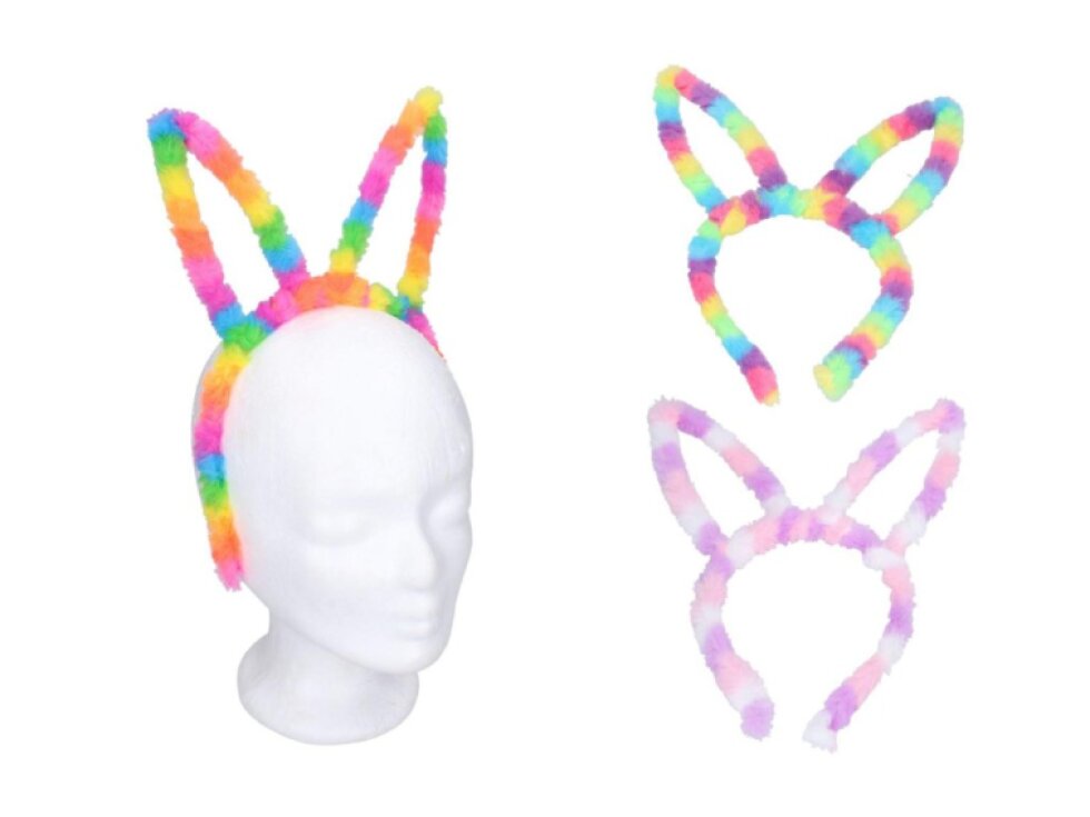 Čelenka králičí/zaječí uši kov/plast 22x24cm