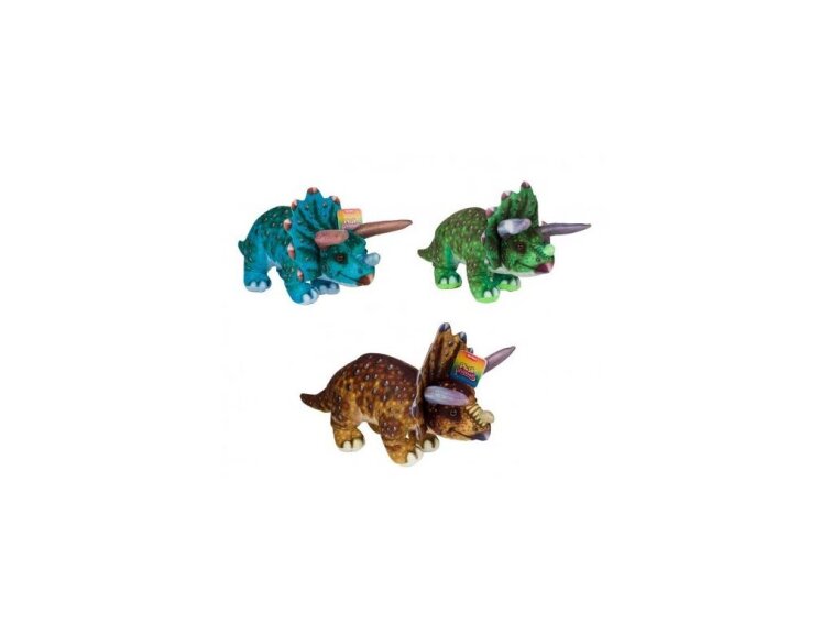 Dinosaurus/Ceratopsian plyš 38x15cm