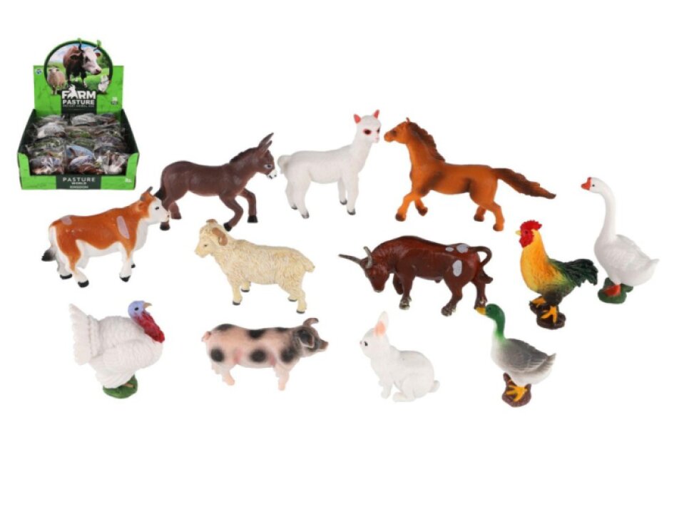 Zvířátko domácí farma plast 5-10cm mix druhů