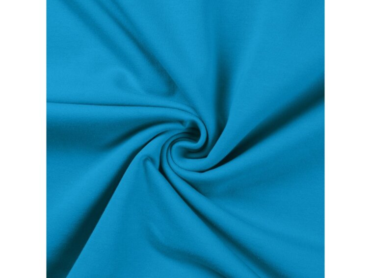 Jednobarevná teplákovina 235g - Modrá, aqua