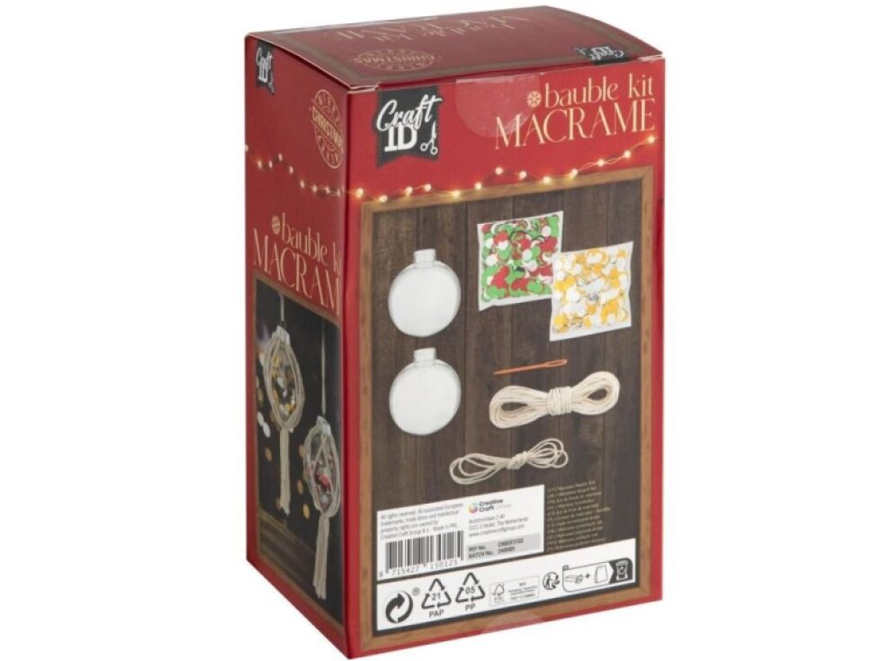 Vánoční tvoření - Macramé koule