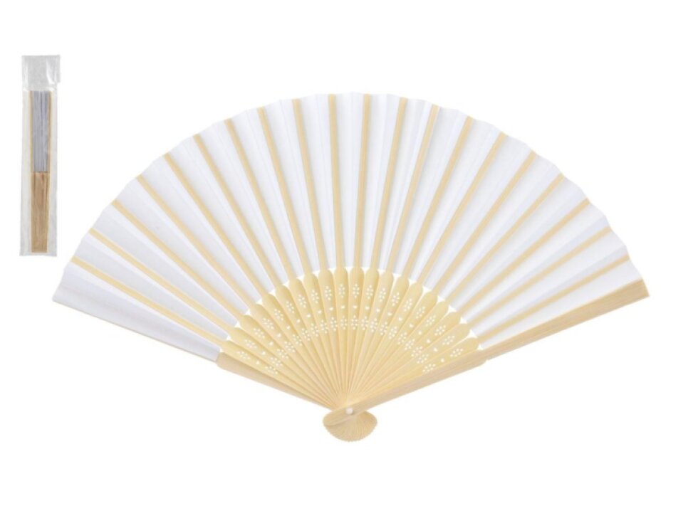 Vějíř skládací dřevo 21cm