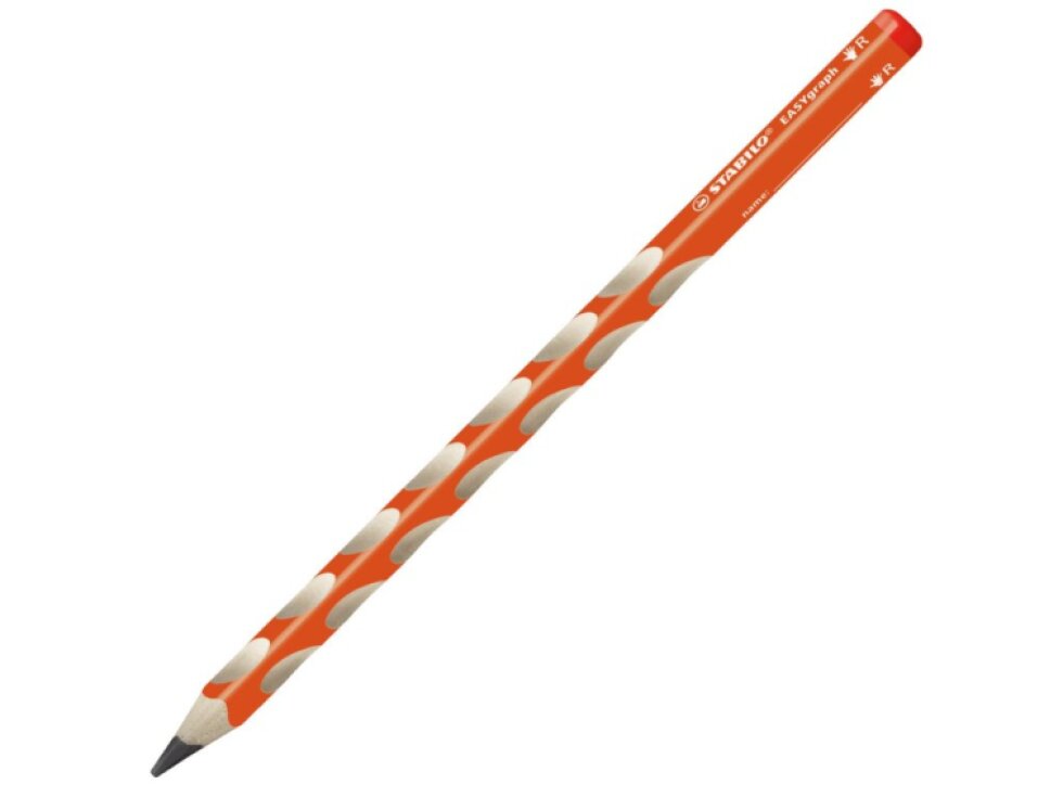STABILO EASY graph oranžová - PRAVÁK - HB